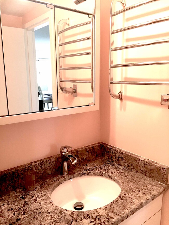 Vanity separate room, towel heat rack - 5500 Friendship Blvd