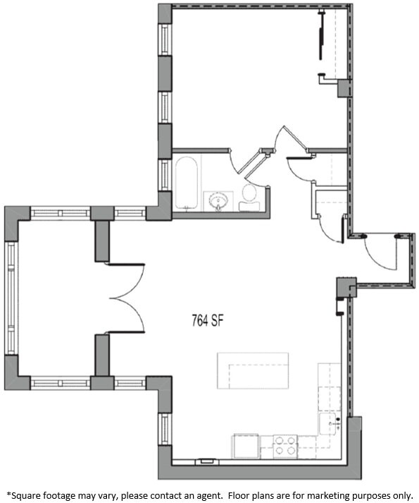 Floorplan - Kenyon Apartments