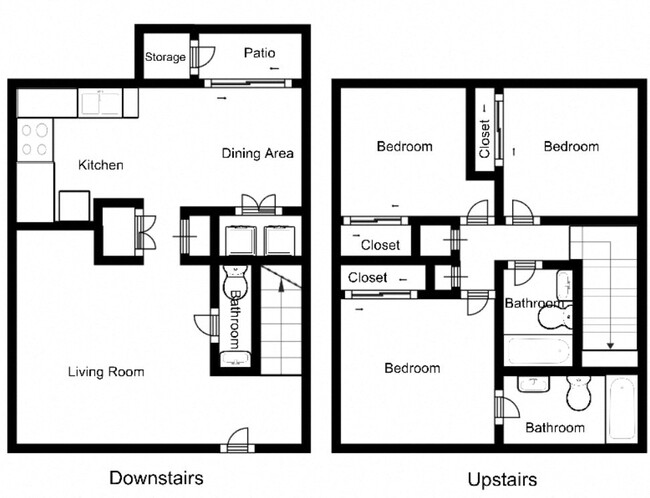 Floorplan - Whispering Sands Townhomes