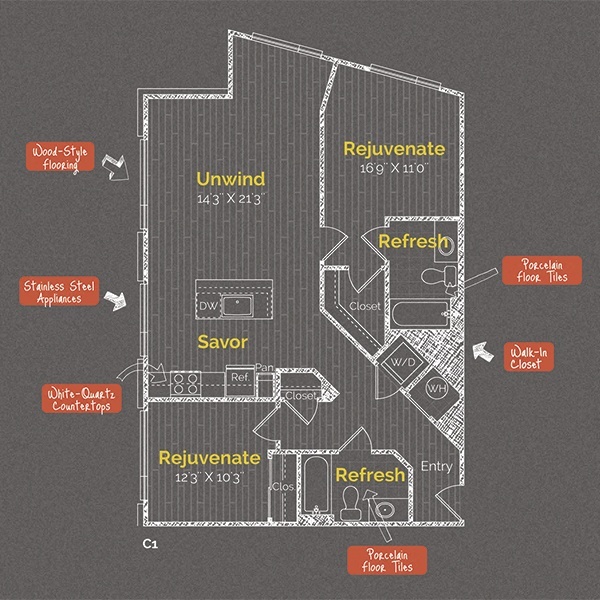 Floorplan - The Maxwell