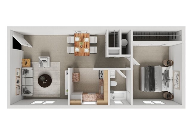 1 Bedroom - Crain Court