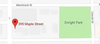 next to Enright park - 395 Maple St