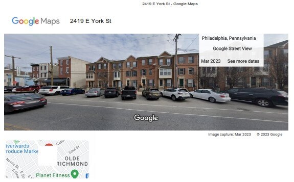 Street View - 2419 E York St