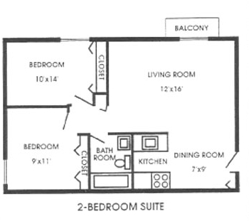 2BR Suite - Emerald Overlook Apartments