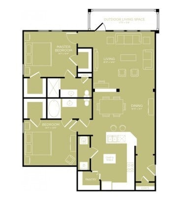 Floorplan - Retreat at Wylie 55+ Active Adult Apartment Homes