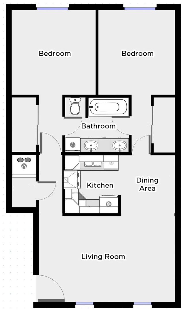 Floorplan - Club View Apartments