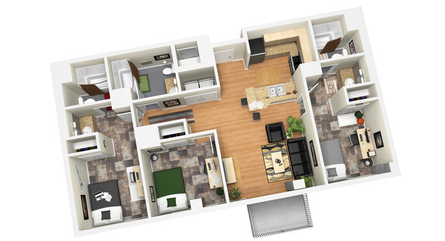 Floorplan - 2400 Nueces