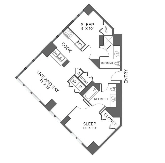 Floorplan - Left Bank