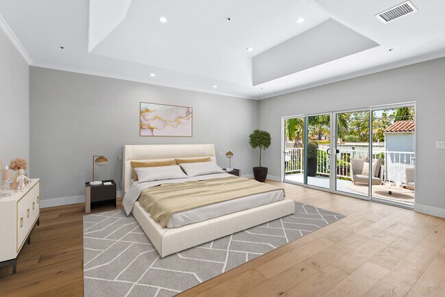 Primary Bedroom: Virtual Staging - 321 S Swall Dr