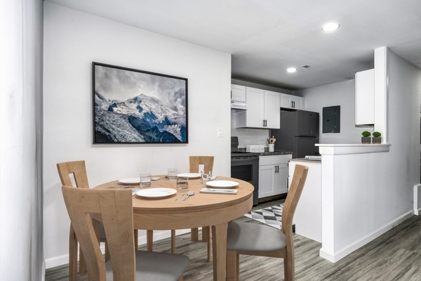 Kitchen/Dining Area-Renovated - Raven Run Apartments