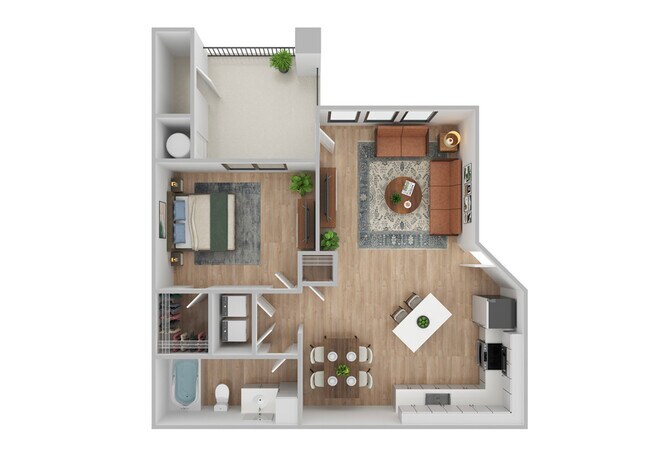 1 Bedroom | 1 Bath | 675 SF | Renovated - Bristol Village Apartments