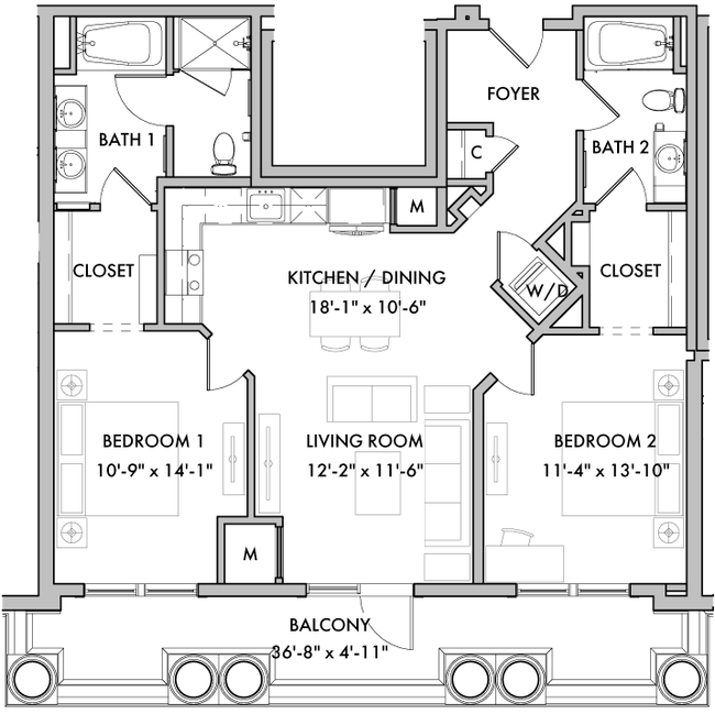 Floorplan - Melford Mansions