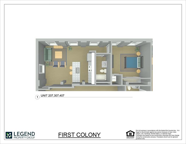 Floorplan - First Colony Flats