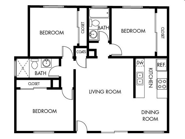 3BR/2BA - Vista Park Apartments