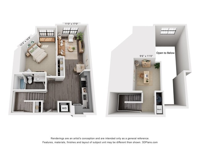 1-Bedroom 1-Bath w/ Loft | 939 sqft - The Whit