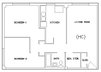 2BR/1BA - Homestead Apartments