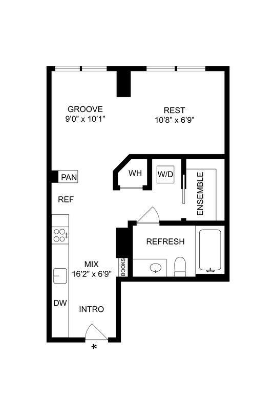 Floorplan - Arapahoe Square Apartments