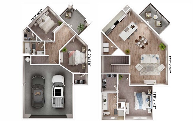 Floorplan - Avalon Townhome Collection Bee Cave