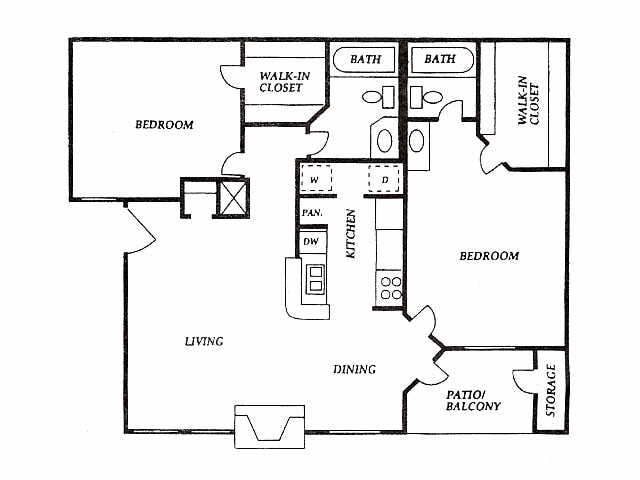 Floorplan - Cozumel Apartments