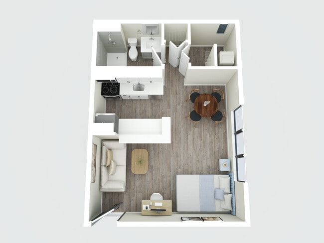 Studio Units Floor Plan - The Library Flats