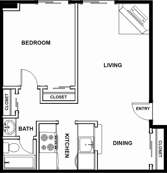 One-Bedroom3 fm.png - Four Mile Flats