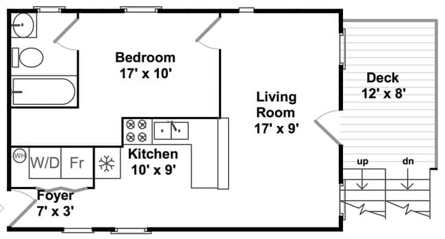 Floorplan - 1852 W Wabansia Ave