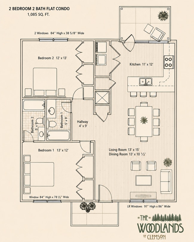 Building Photo - 2 Bedroom Flat at Woodlands of Clemson