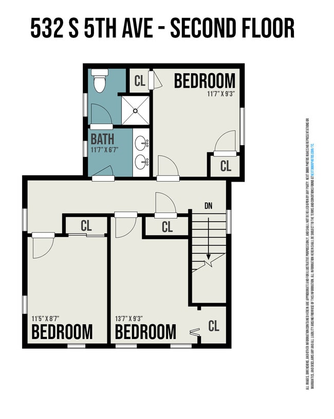 Floorplan - 532 S 5th Ave