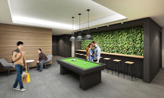 Community area with pool table - 77 Pine St