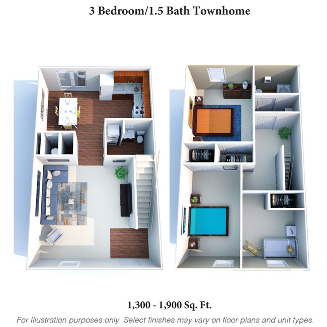 Floorplan - Walnut Creek Townhomes