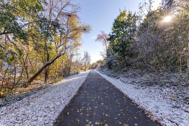 Bike path behind building - 131 E Park Ave