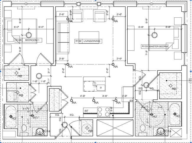 2 Bedroom Floor Plan - 17 Greenwood Ave