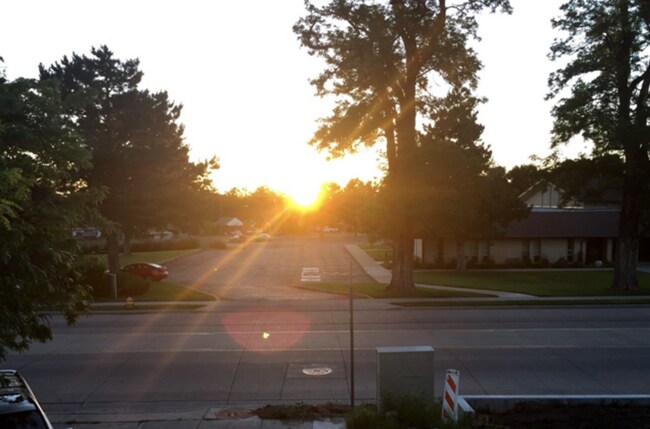 Looking across street to west - 1351 S Main St