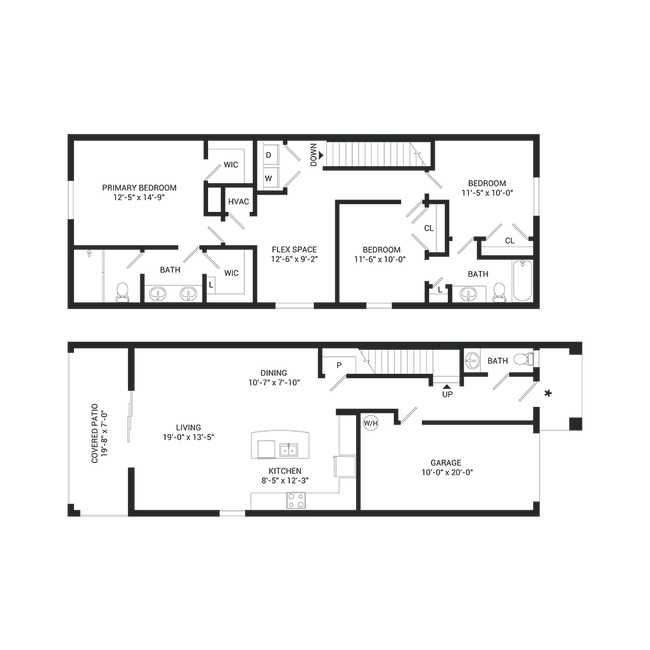 Floorplan - Kensington Place Townhomes