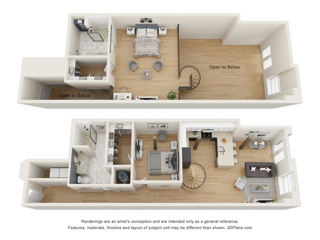 Grand Loft Floorplan - Theatre Lofts