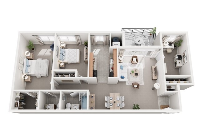 3 Bed 1.5 Bath - Americana Southdale