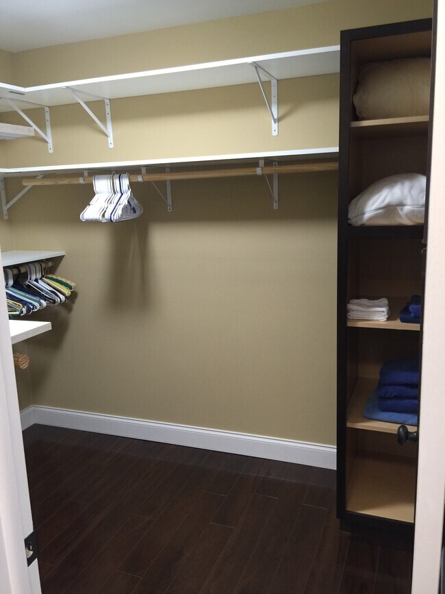 walk in master closet - 123 Deer Creek Blvd
