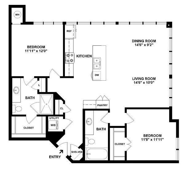 Floorplan - Centric LoHi by Windsor