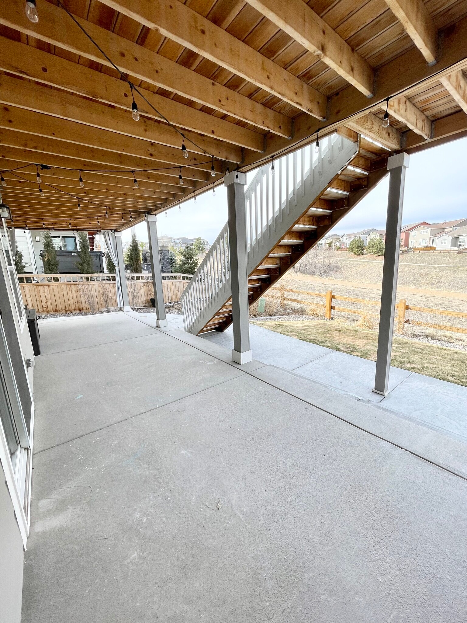 Back patio view from private sliding door entrance - 3009 Eagle Wing Way