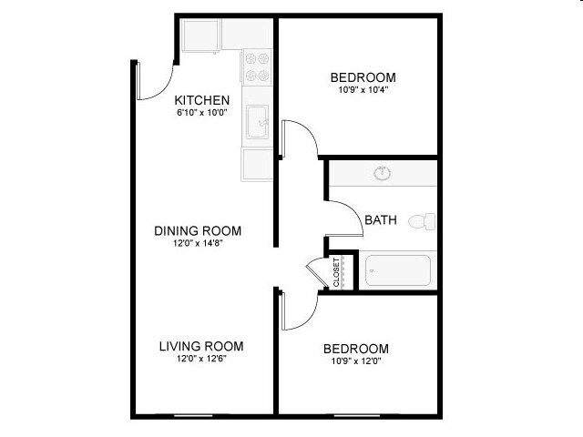 2BR/1BA - Vah-Ki Court Apartments