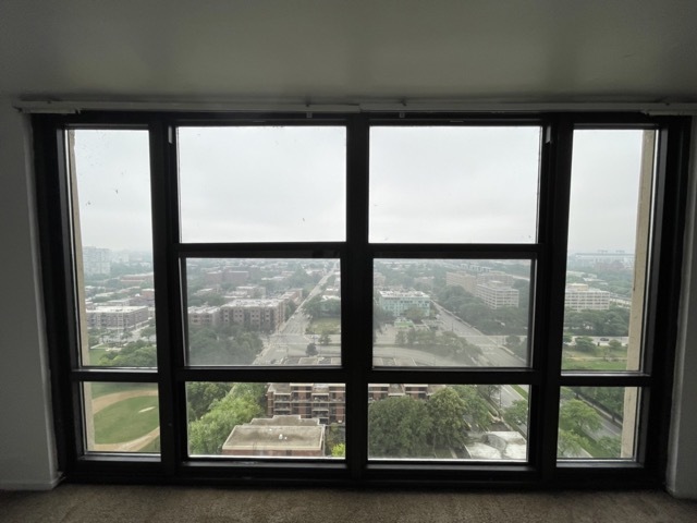 view from floor to ceiling glass - 3001 S Michigan Ave