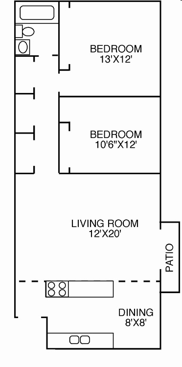 Floorplan - Ashbury Apartments