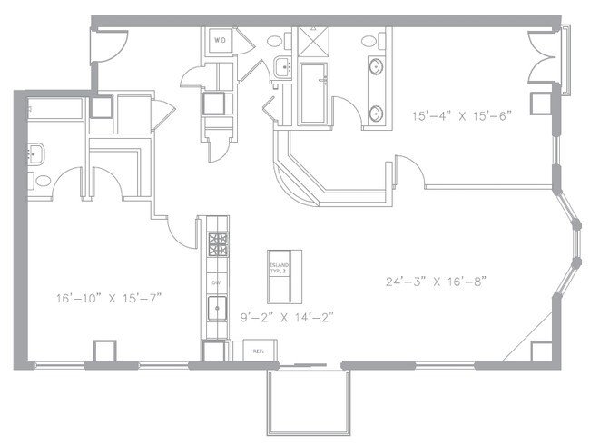 2BR/2.5BA - Watermark Condos