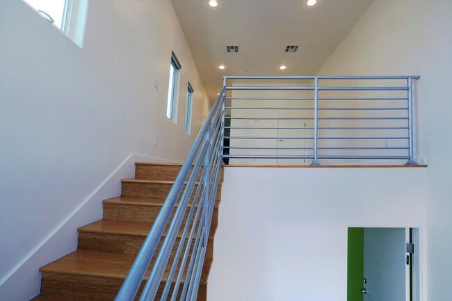 Staircase to Living Room & Door to Garage - 741 Wilcox Ave