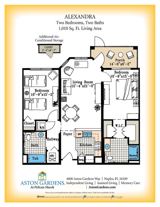 Floorplan - Aston Gardens At Pelican Marsh Senior Living