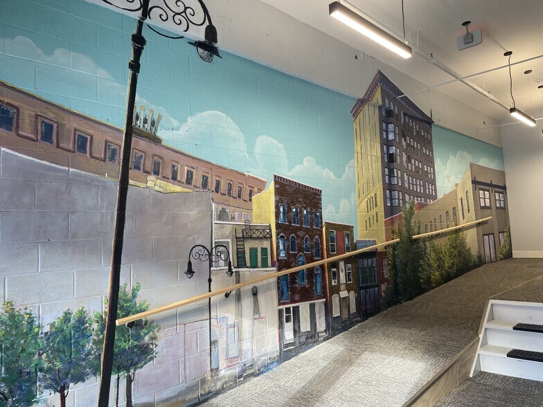 Mural of the JB Wise Plaza looking into Watertown on the 3rd floor - 259 Jb Wise Pl