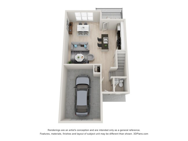 Floorplan - The Strand at Beulah Townhomes