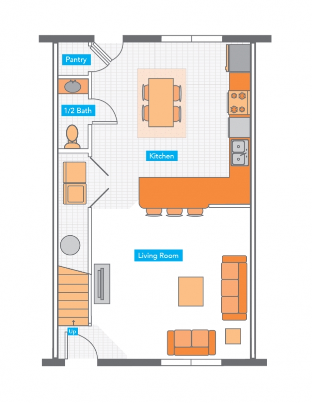 Floor Plan Entry level - Yugo Auburn North