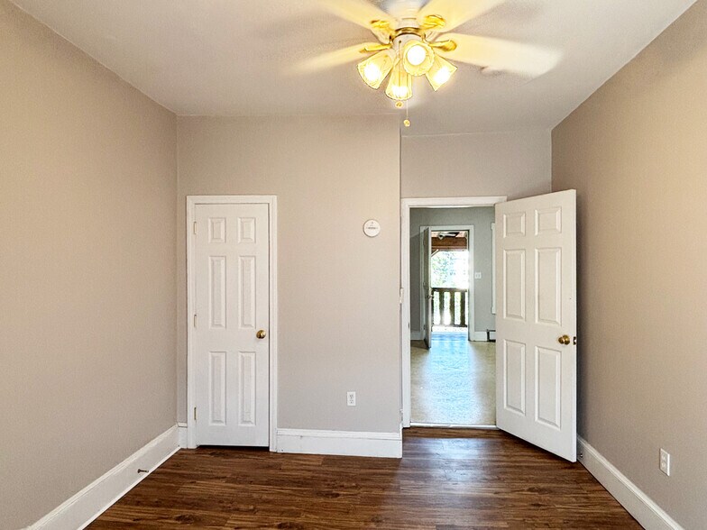 bedroom with a peek of porch - 4 Livingston St