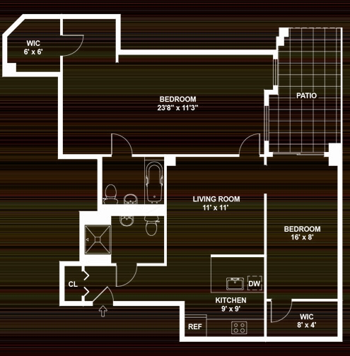 2BR/2BA - LexLofts